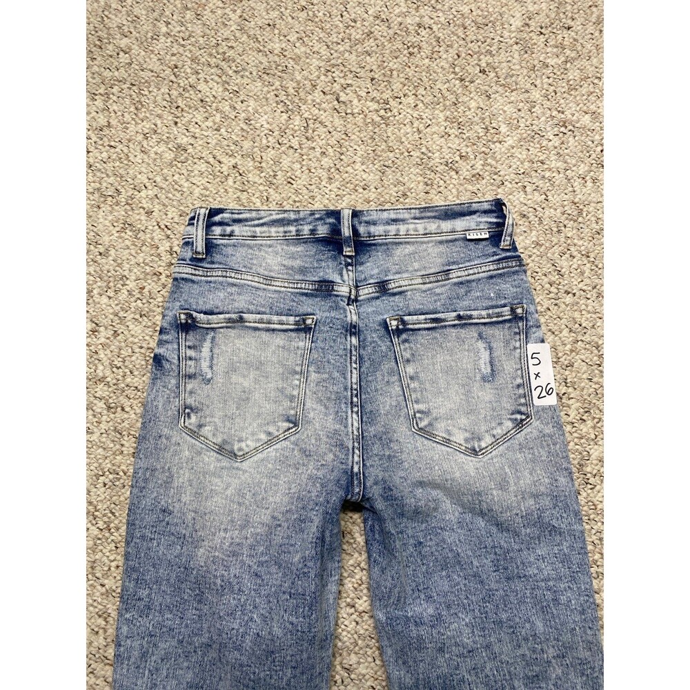 Risen High-Rise 90s Boyfriend Style Ripped Distressed 5/27 - Picture 4 of 8